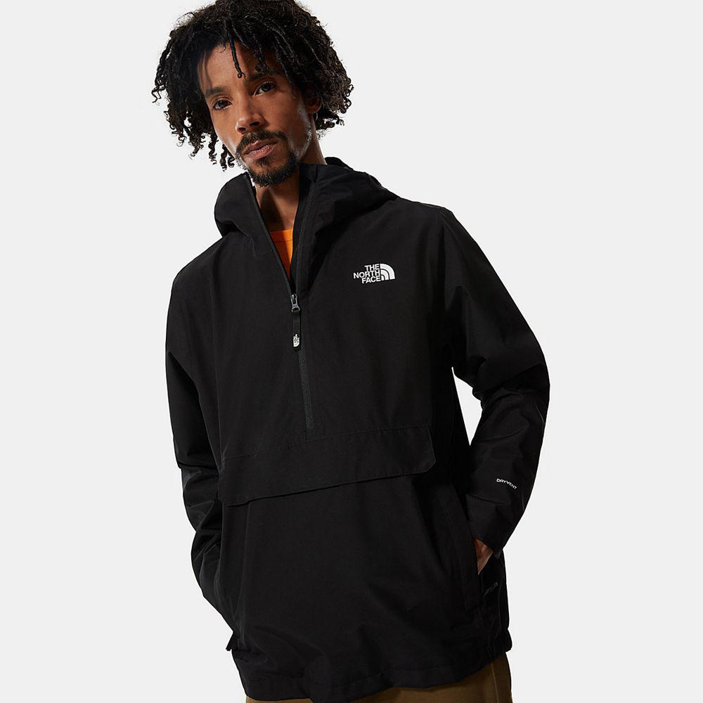 The North Face Waterproof Fanorak Ανδρικα Αδιάβροχα Μπουφάν - Μαυρα (IXLT52749)